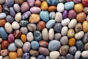 Fototapeta na wymiar pattern of small colored stones