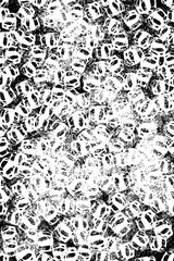 Grunge black and white texture in scratches. Monochrome abstract background