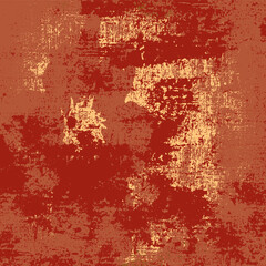 Grunge background is red. Vintage abstract texture. Multicolor modern style scratched pattern