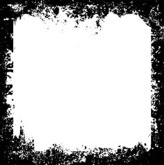 Grunge Black And White Urban Vector Texture Template. Dark Messy Dust Overlay Distress Background. Easy To Create Abstract Dotted, Scratched, Vintage Effect With Noise And Grain