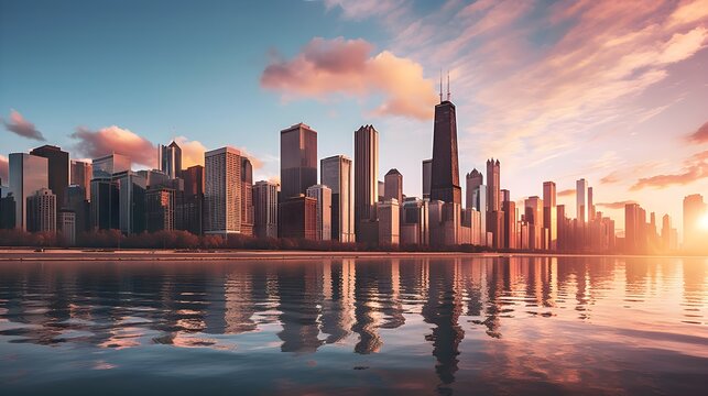 Infuse energy into your space with chicago skyline photos