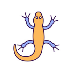 Cricket Outline with Colors Fill Vector Icon that can easily edit or modify

