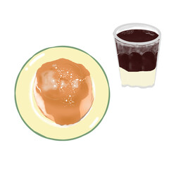 Thai Tea Bread and coffee
