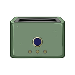 toast toaster bread cartoon. breakfast kitchen, food modern toast toaster bread sign. isolated symbol vector illustration