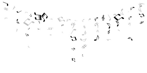 Music notes cartoon vector design. Sound