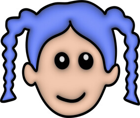 3D Cartoon face