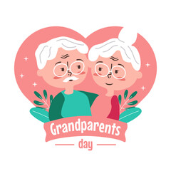 happy grandparents day poster template