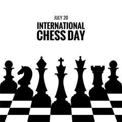 international chess day banner template © margakarya