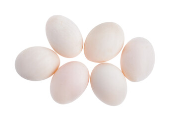 Duck eggs on transparent png