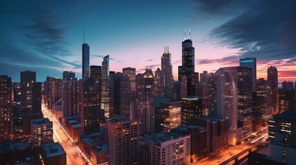 Embrace the timeless beauty of chicago's nightscapes