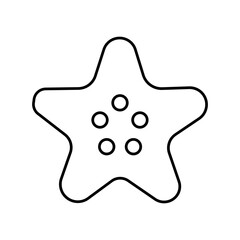 Aquatic animal Outline Vector Icon that can easily edit or modify

