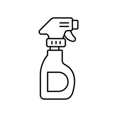 Shower Outline Vector Icon that can easily edit or modify

