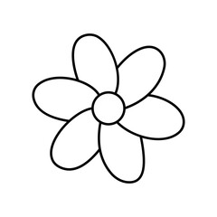 Daisy flower Outline Vector Icon that can easily edit or modify

