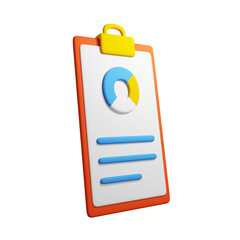 Analysis Report 3d illustration