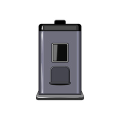 caffeine capsule coffee maker cartoon. hot morning, aroma espresso caffeine capsule coffee maker sign. isolated symbol vector illustration