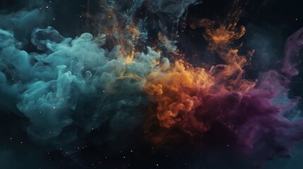 Fototapeta na wymiar visualization of nebula HD 8K wallpaper Stock Photographic Image