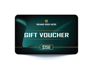 Gift voucher card template