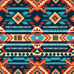 Journey through time with seamless aztec patterns