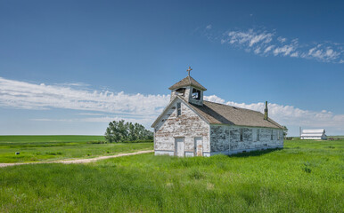 Saint John’s Catholic Church on the Plains near Havre Montana