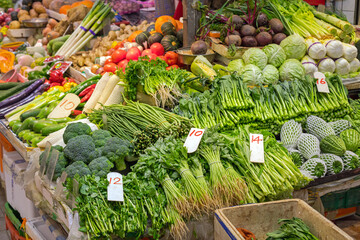 Green Vegetables Farmers Market Hong Kong