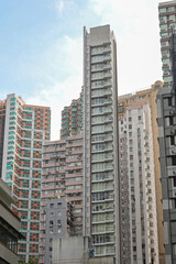 Fototapeta na wymiar Hong Kong Residential Skyscrapers