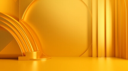 Abstract vibrant 3d metallic background/ wallpaper for product display/ showcase.