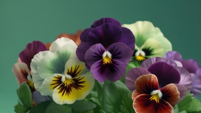 purple and yellow tulips HD 8K wallpaper Stock Photographic Image