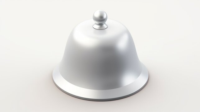 Bell on white HD 8K wallpaper Stock Photographic Image