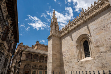 Fototapeta na wymiar Royal Chapel of Granada (Capilla Real) part of Cathedral Complex - Granada, Andalusia, Spain