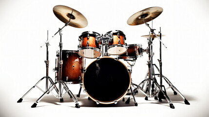 Fototapeta na wymiar Drums isolated on white background