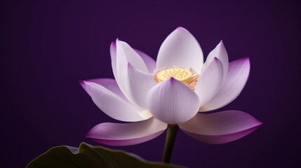Naklejka na ściany i meble pink lotus flower HD 8K wallpaper Stock Photographic Image