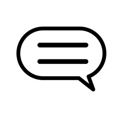 bubble icon for website outline