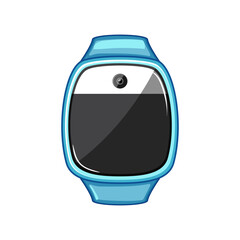 wrist kid watch time cartoon. clock wrist, child children wrist kid watch time sign. isolated symbol vector illustration