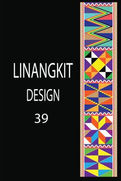 
It is a traditional handicraft design by native tribes in East Malaysia usually with green, black, yellow, purple, brown, white, and orange threads