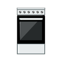 apartment kitchen stove cartoon. food clean, home interior apartment kitchen stove sign. isolated symbol vector illustration