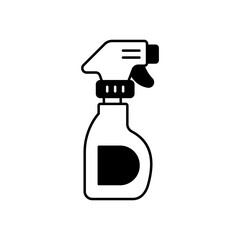 Shower Glyph Vector Icon that can easily edit or modify


