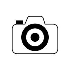 Camera Glyph Vector Icon that can easily edit or modify

