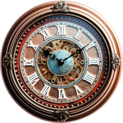 Fototapeta na wymiar Clock highly , isolated on transparent background, PNG