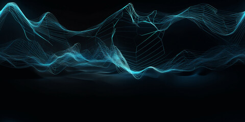 Abstract picture background composed of blue smoke