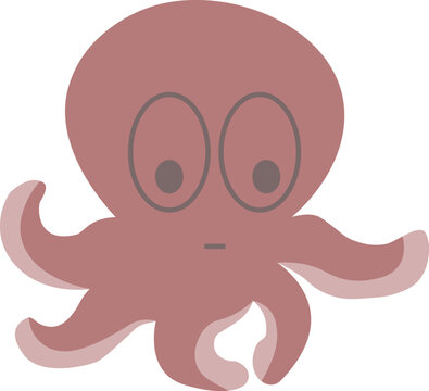 octopus character illustration vector