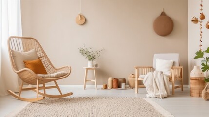 modern living room, ai generative