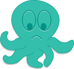 octopus character illustration vector