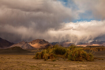 Storm in the desert of the Argentine puna.
