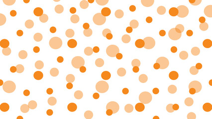 Orange dots on white background