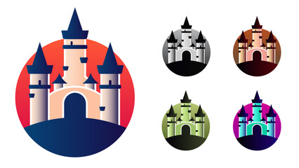 Castle, Building, Vector Logo Design