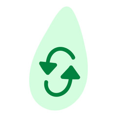 Vector illustration of Concept of ecology, zero waste and sustainability for print ,design, greeting card,sticker,icon.