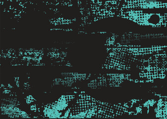 Aesthetic dotted design element. Duo tone poster . Modern art .Abstract composition . Half tone background. Halftone dots texture effect .Contemporary vector design