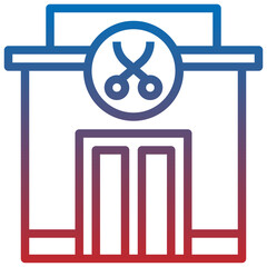 barber shop line icon,linear,outline,graphic,illustration
