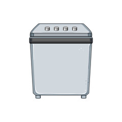 interior washing machine cartoon. modern appliance, wash washer interior washing machine sign. isolated symbol vector illustration