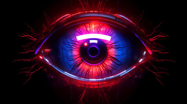 Glowing Red Eye, Generative AI